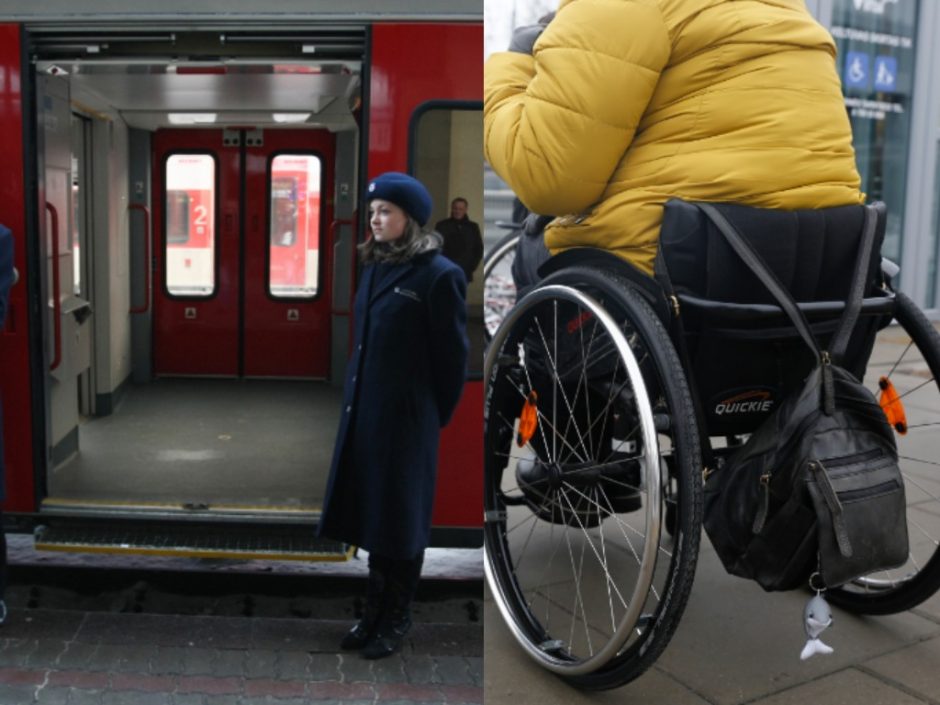 Pasigedo argumentų, kodėl traukiniai neįgaliesiems nepritaikyti laiku