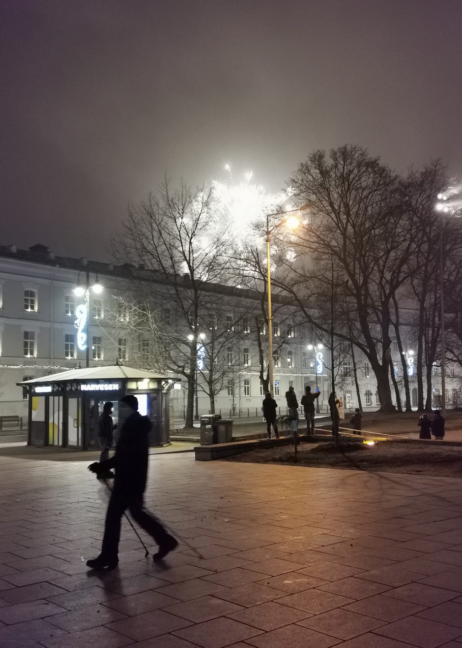 Vilnius Naujuosius metus sutiko apytuštėmis aikštėmis