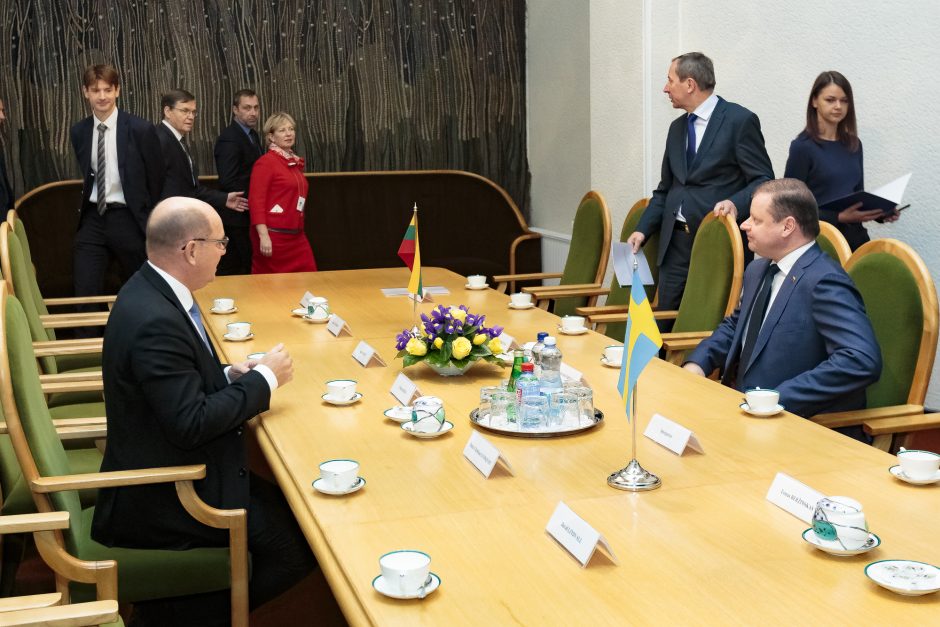 S. Skvernelis: Lietuva ir Švedija toliau puoselės EHU projektą