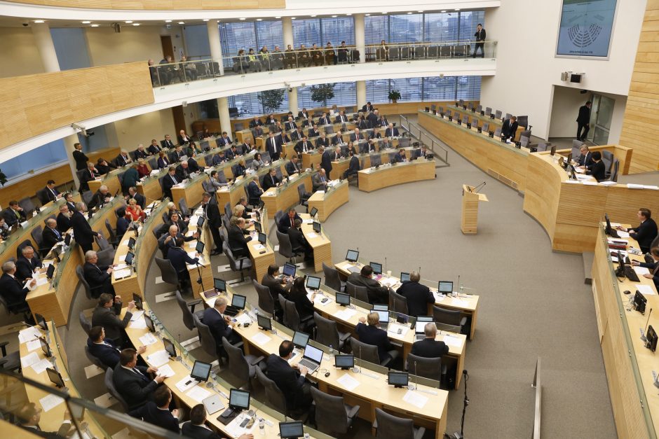 Pernai parlamentinei veiklai išleista daugiau kaip 1,3 mln. eurų