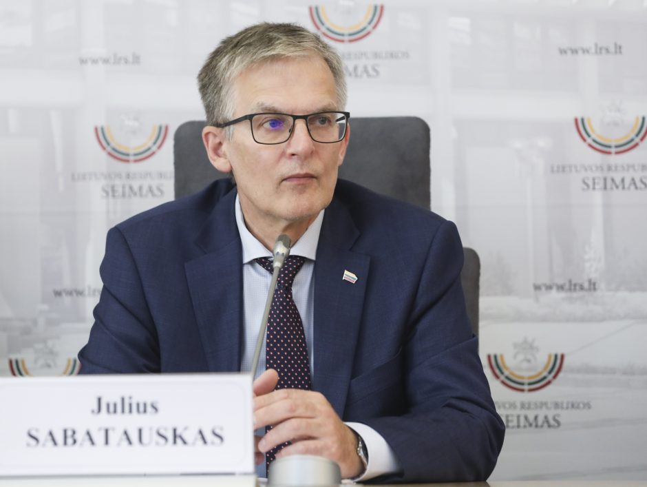 J. Sabatauskas tapo naujuoju Seimo opozicijos lyderiu