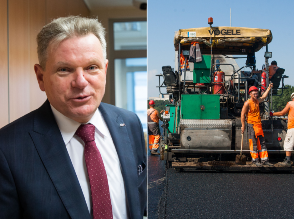 Ministras vyksta į Kauną: tikrins, kaip asfaltuojami ir prižiūrimi keliai
