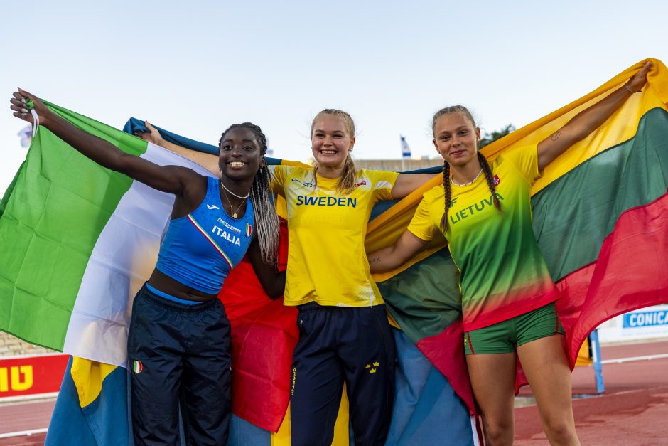 Europos jaunimo lengvosios atletikos čempionate Lietuvos sportininkai gerino rekordus