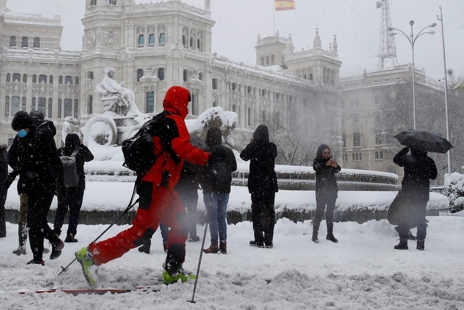 Ispanijoje per sniego audras žuvo trys žmonės