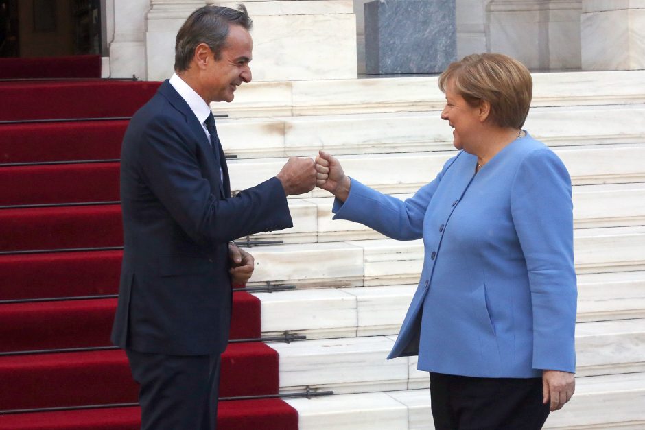 A. Merkel paskutinį kartą kaip Vokietijos kanclerė lankosi Graikijoje