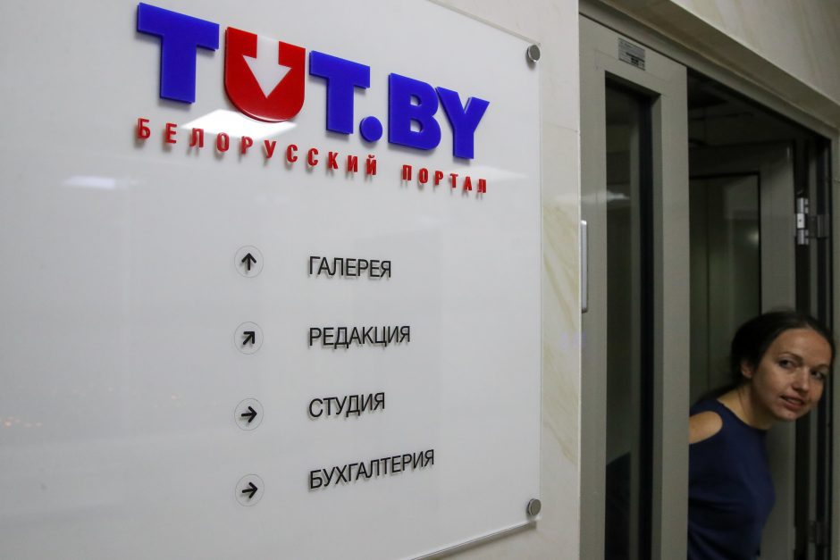 Baltarusijoje užblokuotas nepriklausomas naujienų portalas Tut.by