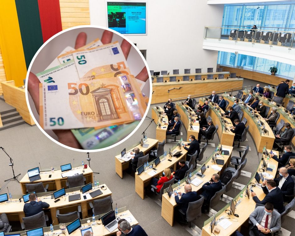 Seimo nariai pernai parlamentinei veiklai išleido 1,6 mln. eurų