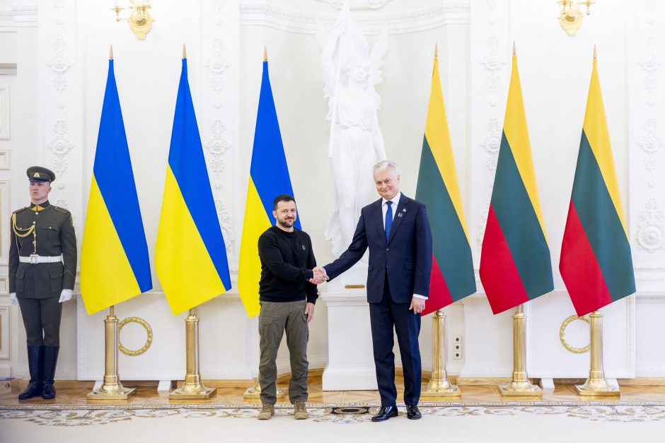 Vilniuje viešintis V. Zelenskis: Ukrainai reikia pakvietimo į NATO 