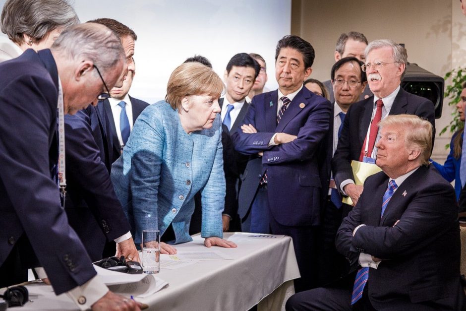 A. Merkel ir D. Trumpo nuotrauka gali patekti į istorijos vadovėlius