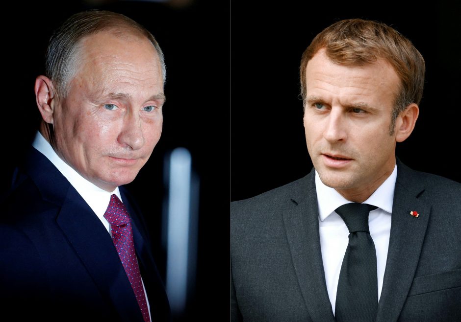 V. Putinas pasikalbėjo su E. Macronu: Rusijos prezidentas įspėjo dėl katastrofos Zaporižios AE