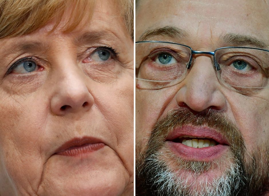 Vokietijos socialdemokratų lyderis – už derybas su A. Merkel