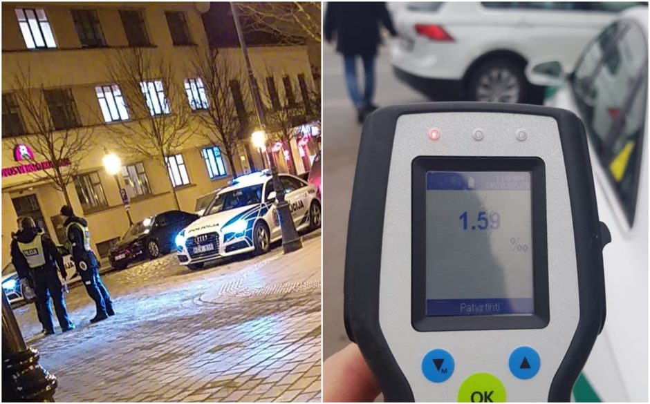 Klaipėdos senamiestyje – penki policijos ekipažai
