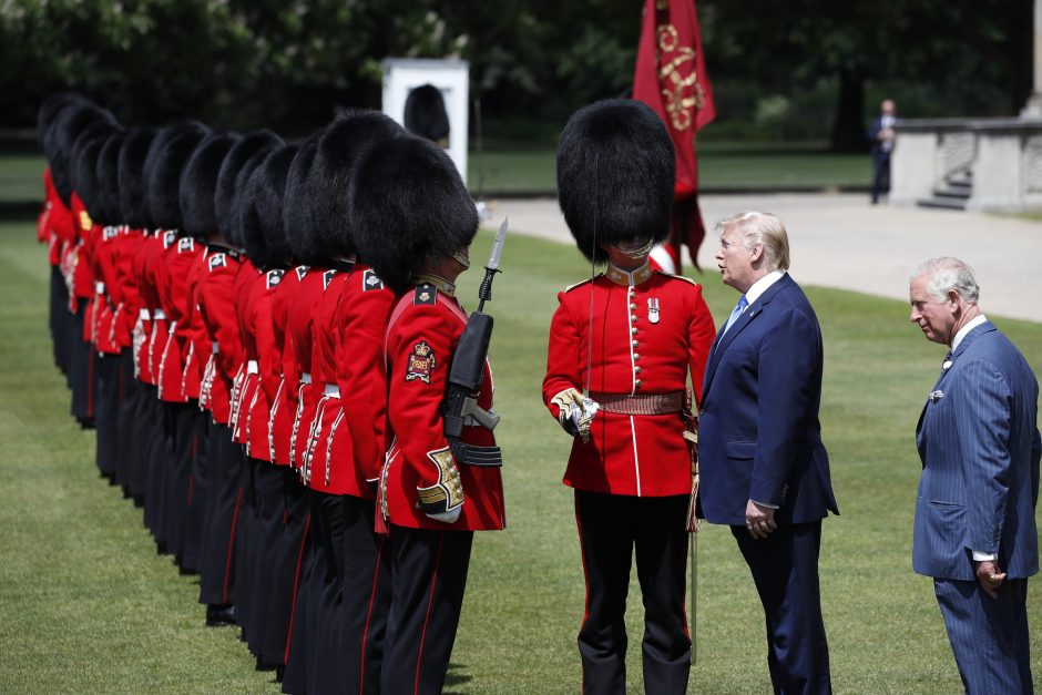 D. Trumpo vizitas Didžiojoje Britanijoje