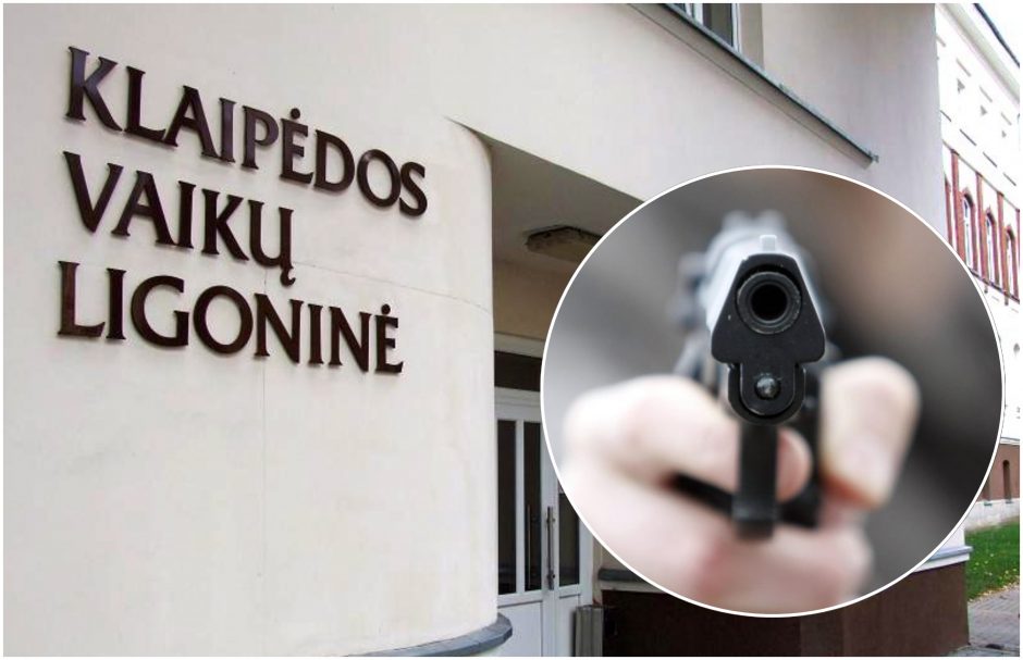 Klaipėdos vaikų ligoninėje ginklu švaistęsis vyras sukėlė dar vieną incidentą