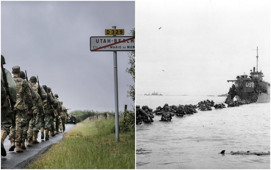 Pasaulio lyderiai mini sąjungininkų pajėgų išsilaipinimo Normandijoje metines