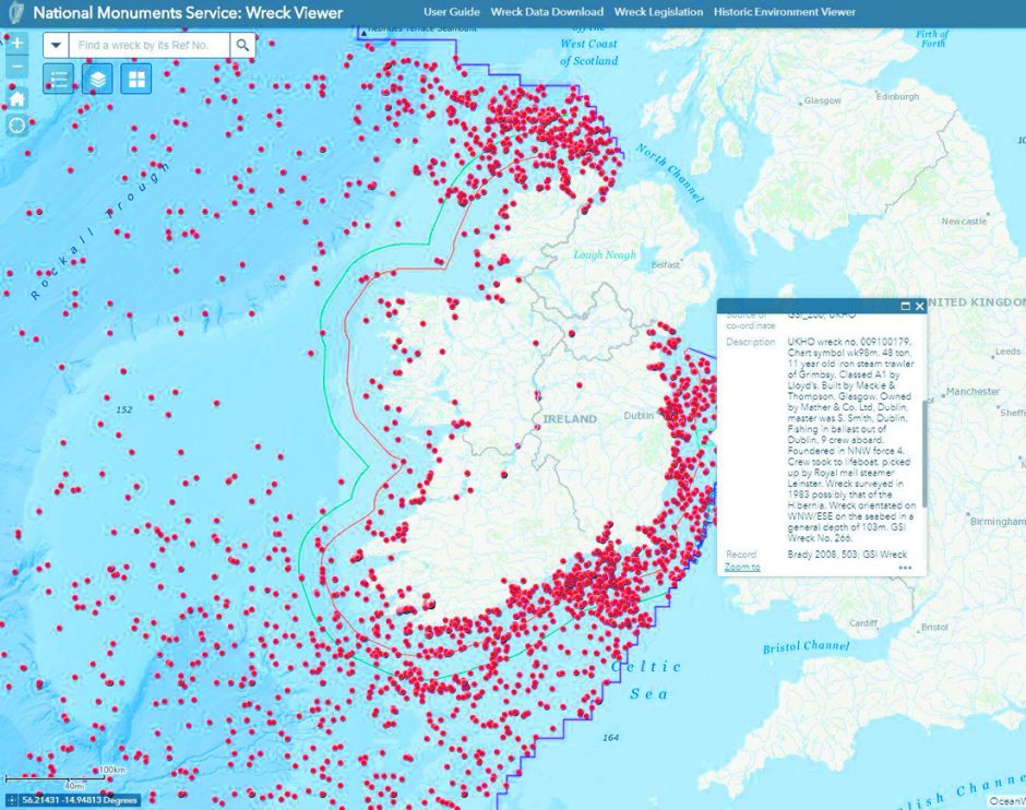 Airijos pakrantės nusėtos skenduolių