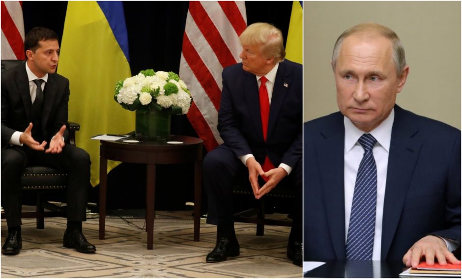 V. Putinas: D. Trumpo ir V. Zelenskio pokalbyje neįžvelgiu nieko kompromituojančio
