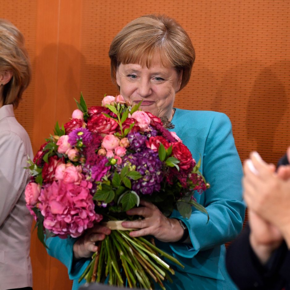 A. Merkel mini 65 metų sukaktį: pasveikino ir G. Nausėda