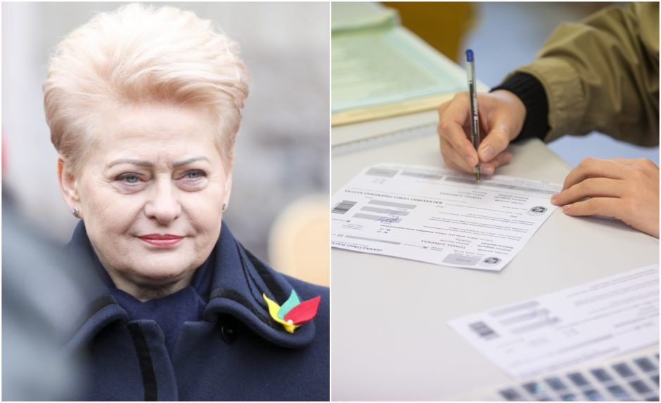 D. Grybauskaitė apie rezultatus: tai – balsavimas už Lietuvos ateitį, o ne praeitį