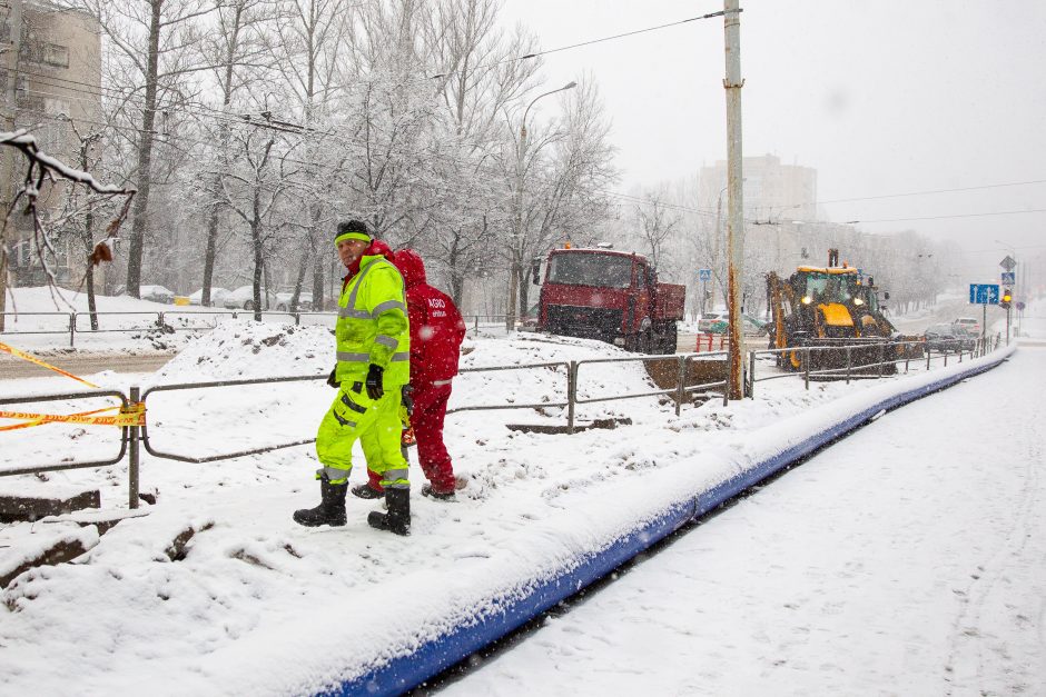 Po vandentiekio avarijos Vilniuje – geros žinios vairuotojams