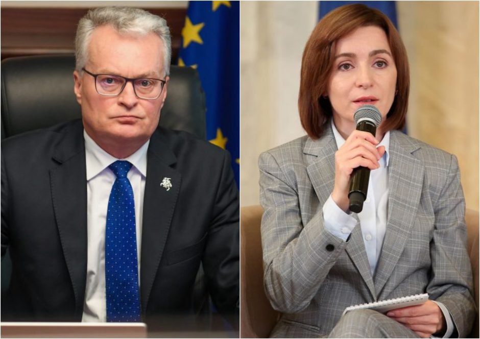 Lietuvos prezidentas su Europos kolegomis išsakė paramą naujajai Moldovos prezidentei