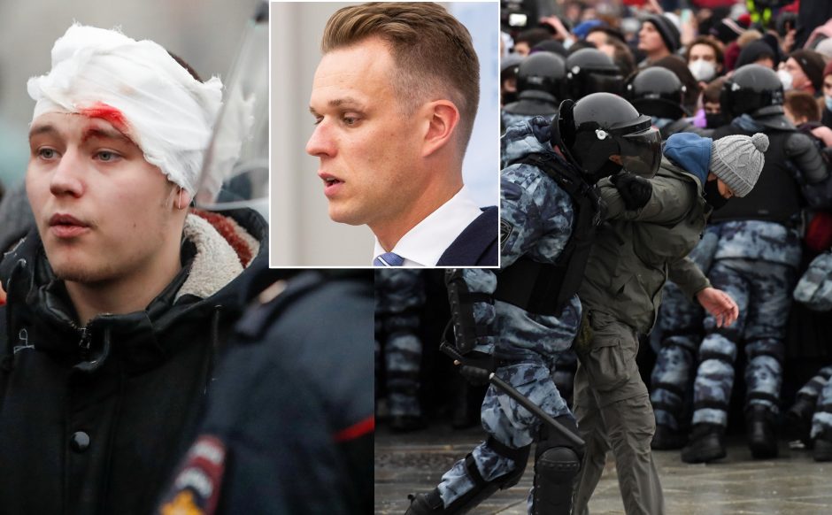 G. Landsbergis apie protestuotojų sulaikymą Rusijoje: kontrolė slysta, pone Putinai
