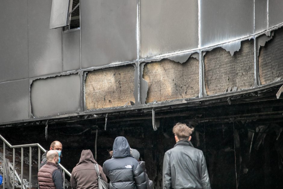 Pačiame Kauno centre – neeilinis gaisras