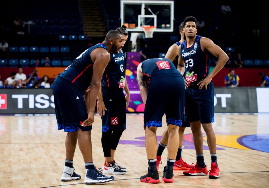Žvaigždžių iš NBA vedama Prancūzija įveikė Juodkalniją