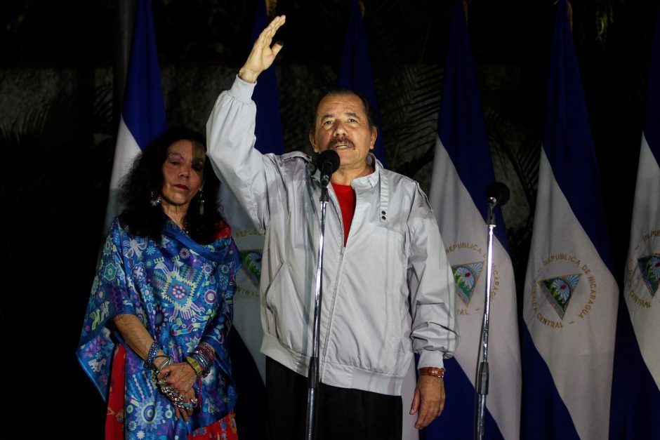 Nikaragvos prezidentas perrinktas trečiai kadencijai iš eilės
