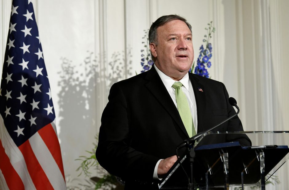 M. Pompeo: JAV neatmeta galimybės jėga atsakyti į Irano veiksmus
