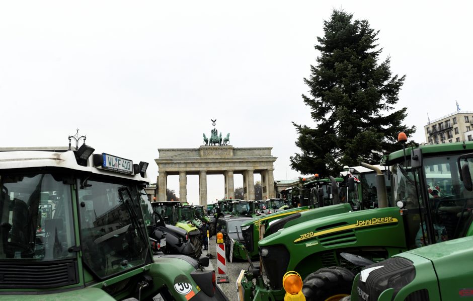Ūkininkų protestas Berlyne