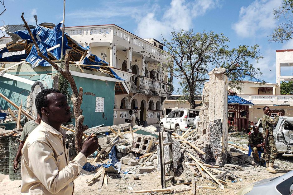 Išpuolis Somalio viešbutyje: žuvo mažiausiai 26 žmonės