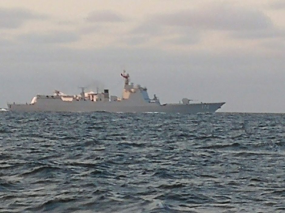 Po pratybų Baltijos jūroje kinų karo laivai plaukia į Sankt Peterburgą