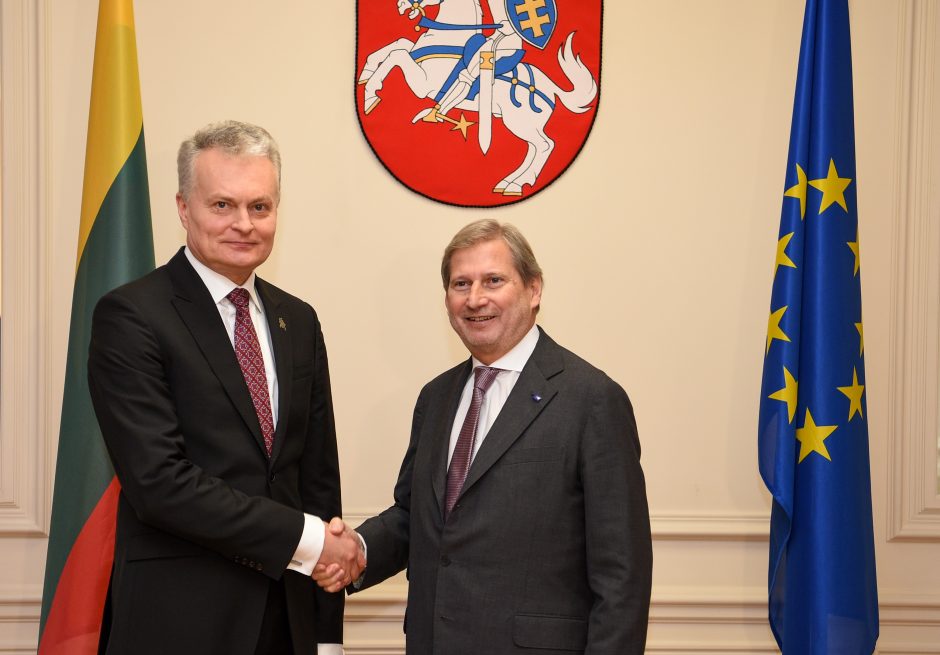 G. Nausėda eurokomisarui pristatė Lietuvos pastabas dėl ES biudžeto
