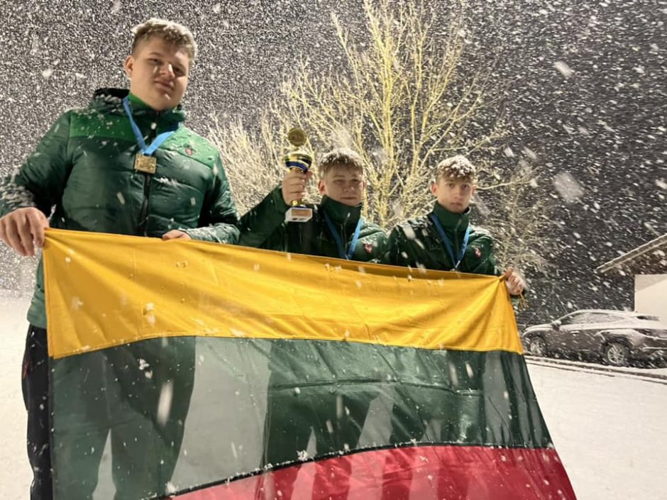 Lietuvos sportininkams – Europos bavariško akmenslydžio metimų į tolį čempionato bronza