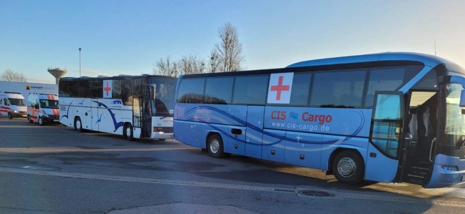 Iš Klaipėdos į Ukrainos miestą Odesą iškeliavo humanitarinė pagalba