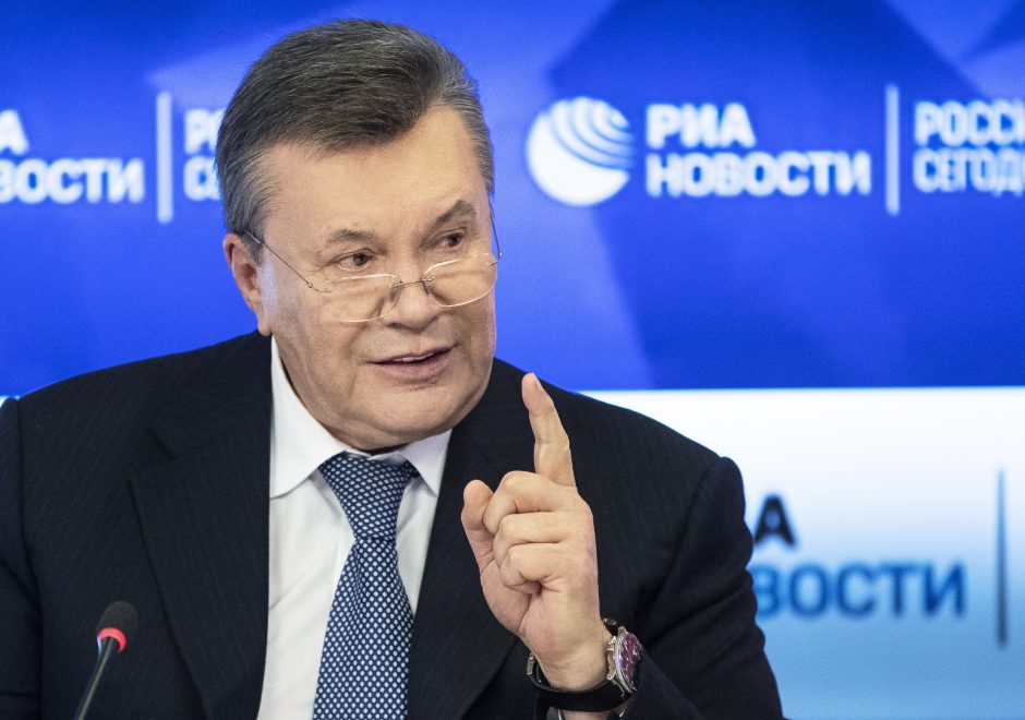 ES pratęsė sankcijas V. Janukovyčiui
