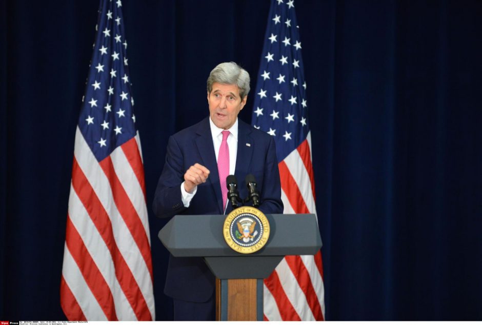 J. Kerry kaltina Izraelio dešiniuosius žlugdant taikos procesą