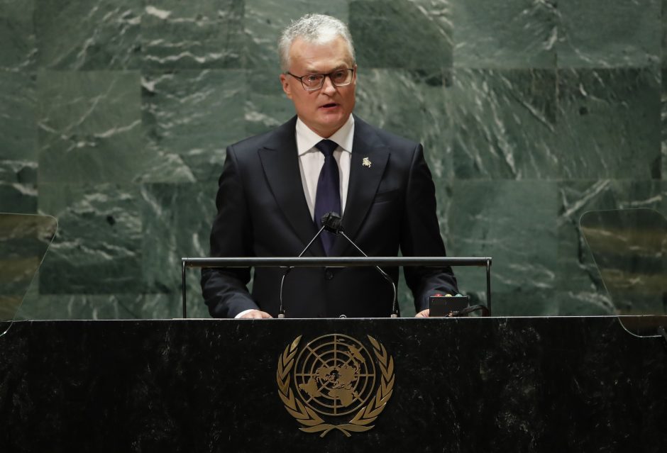 G. Nausėda ragina Jungtines Tautas padėti spręsti migracijos krizę Lietuvoje