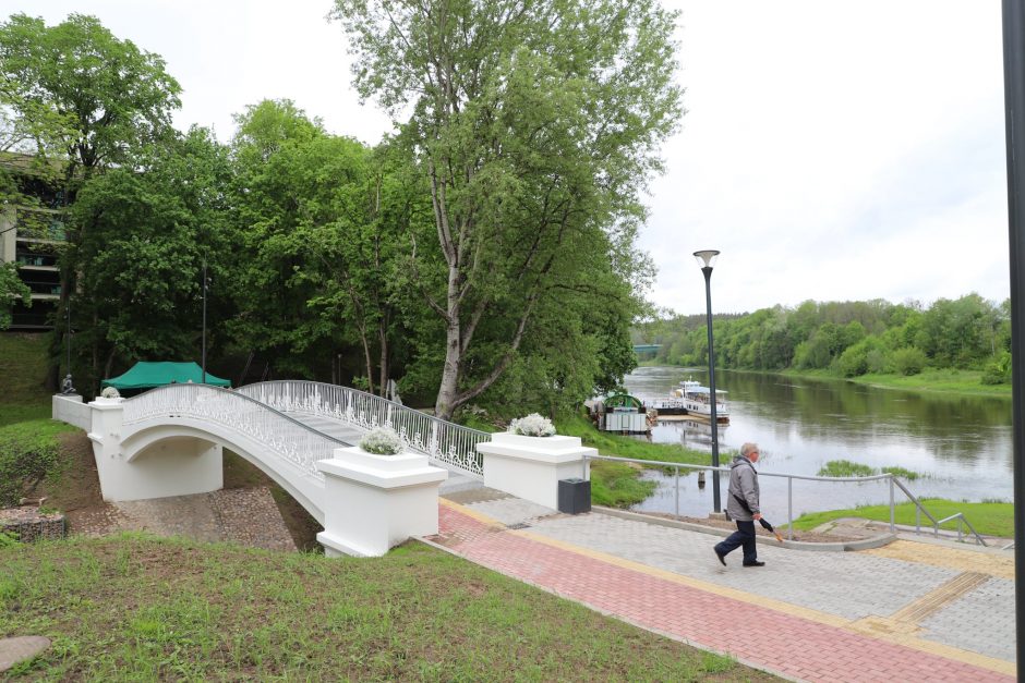 Druskininkuose rekonstruotas Nemuno ir Ratnyčios santakoje esantis tiltelis