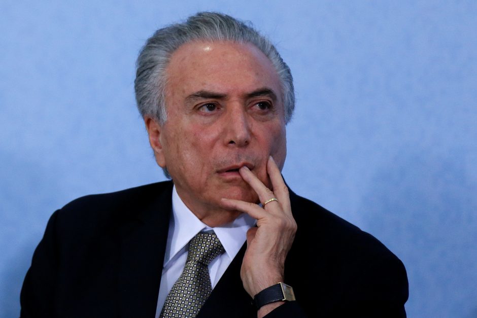 Brazilijos teisėjas nurodė paleisti eksprezidentą M. Temerą