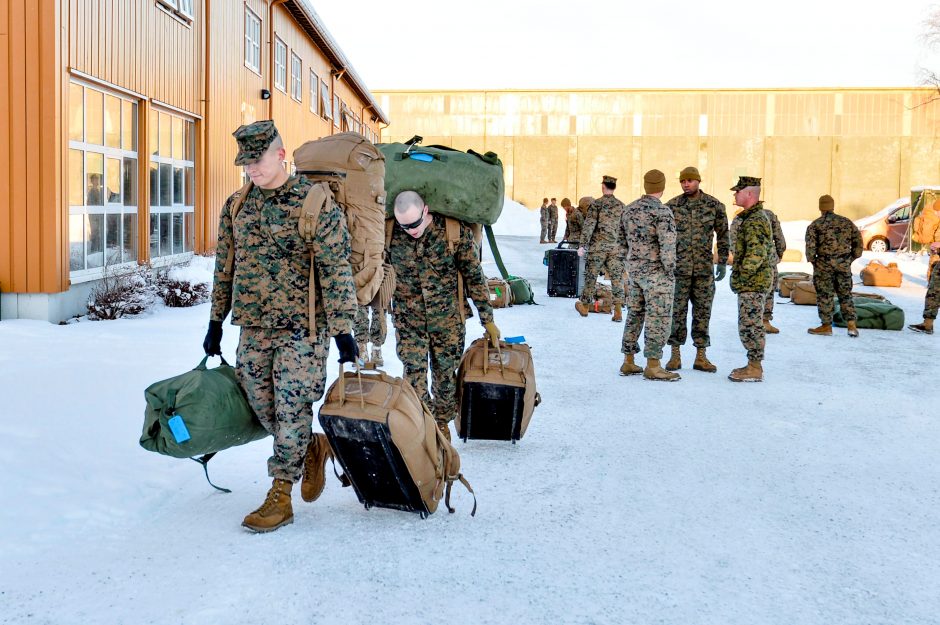 JAV jūrų pėstininkai atvyko į Norvegiją bandomajam dislokavimui