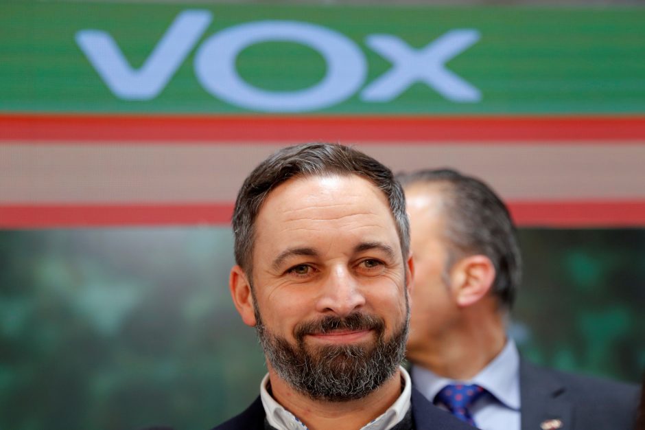 Ispanijos kraštutinių dešiniųjų partijos „Vox“ lyderis nepadės formuoti vyriausybės