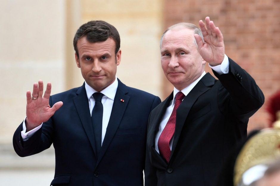 Paryžius ragina V. Putiną reaguoti į Ukrainos „pasiūlymus“ dėl karo užbaigimo