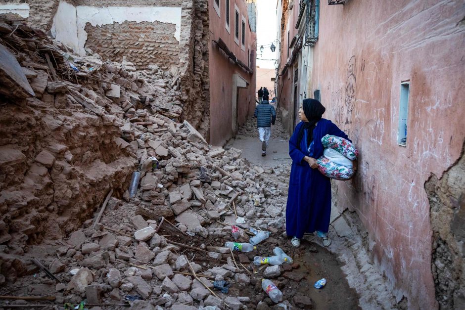 URM: Maroką sukrėtusio 6,8 balo žemės drebėjimo metu Lietuvos piliečiai nenukentėjo 