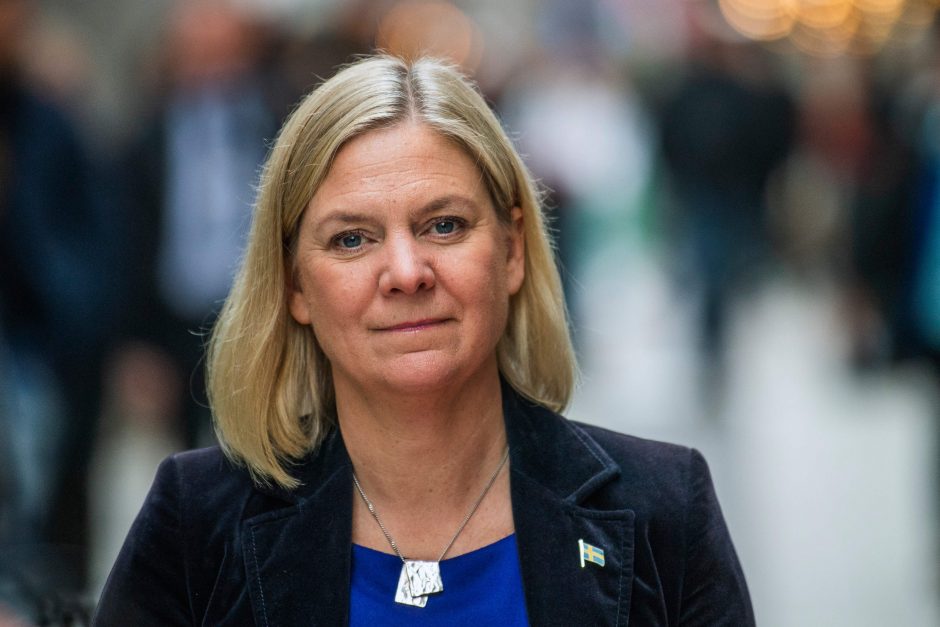 Švedijos socialdemokratai siūlo finansų ministrę kaip S. Lofveno įpėdinę