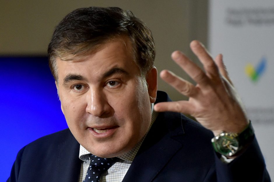 Buvęs Sakartvelo prezidentas M. Saakašvilis sulaikytas grįžęs į savo šalį