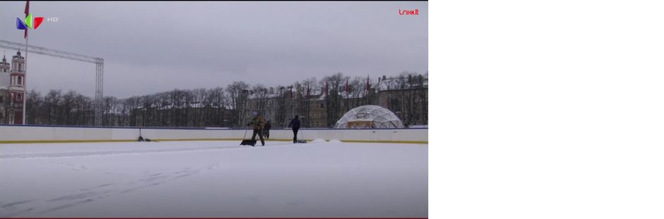 Vilniuje ruošiama didžiulė lauko čiuožykla