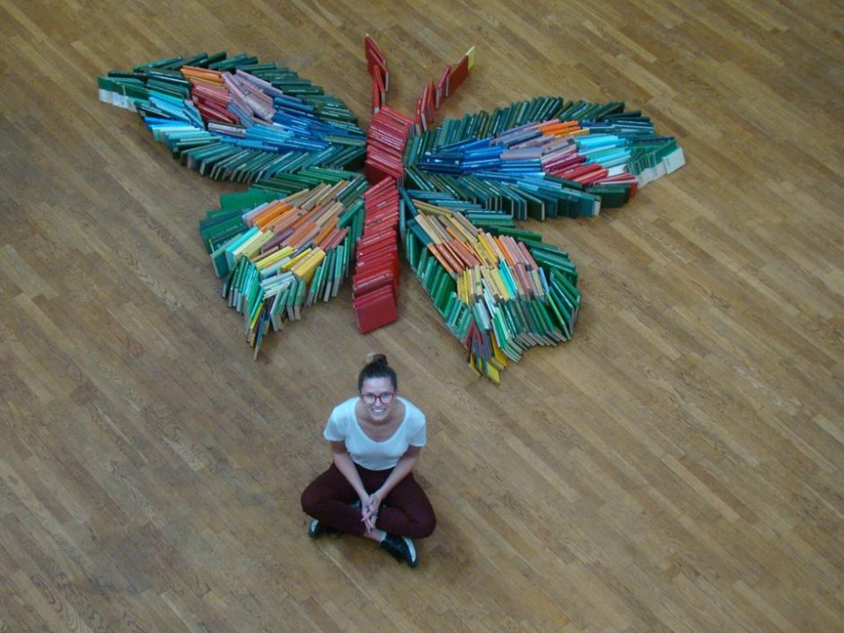 Kauno apskrities viešojoje bibliotekoje – įspūdingas literatūrinis drugelis