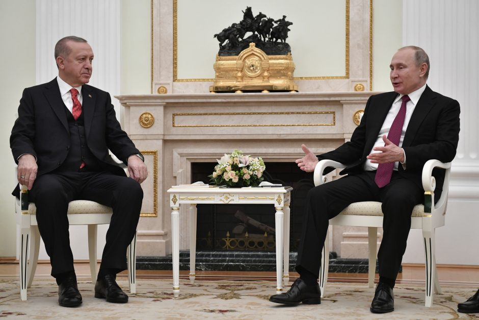 V. Putinas ir R. T. Erdoganas pradėjo konsultacijas dėl Sirijos